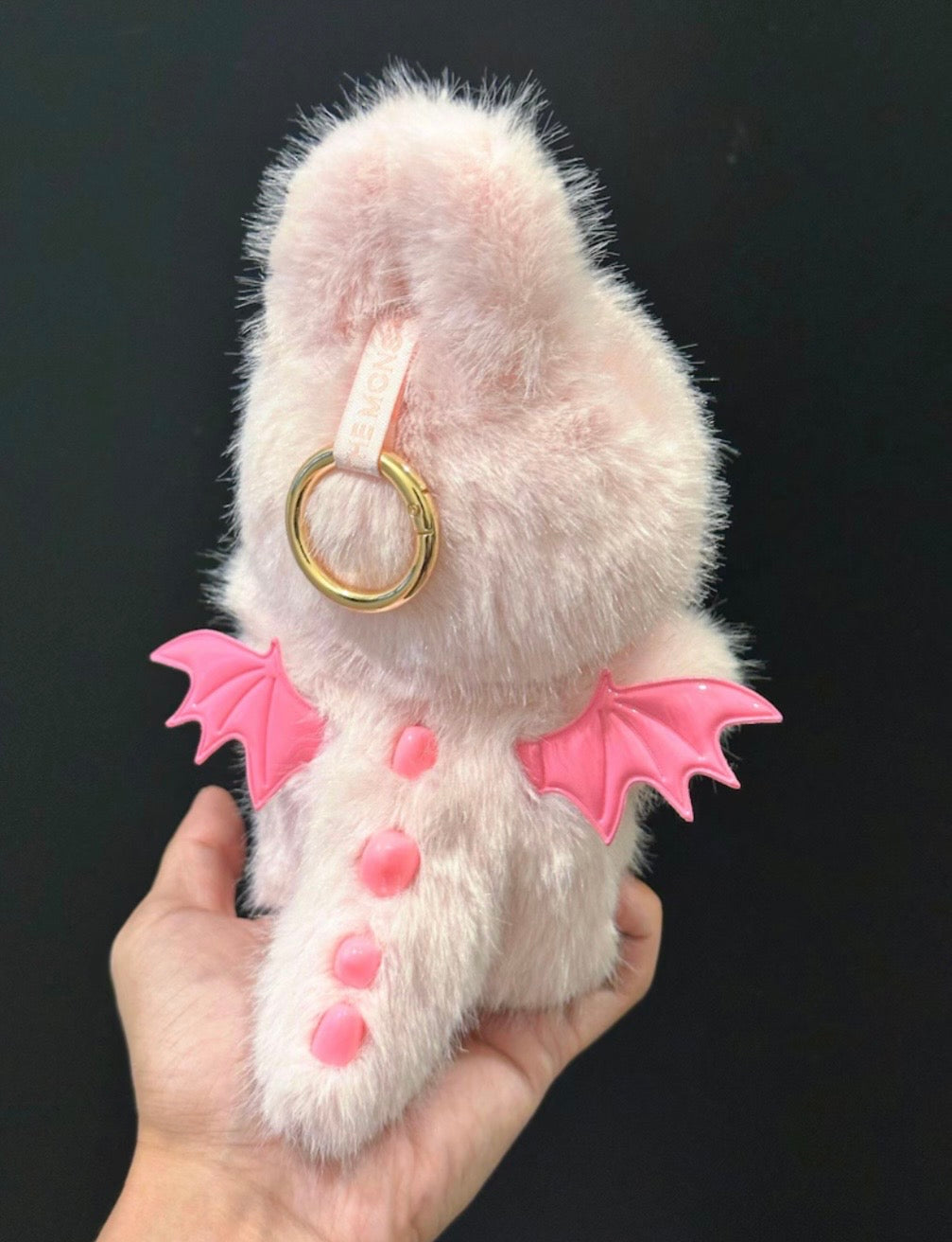 Custom The Monsters Labubu Pink Angel Bunny Plush