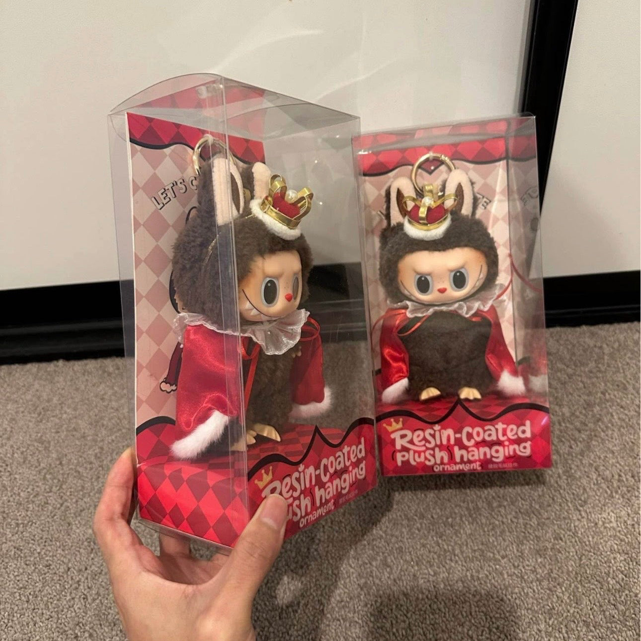 The Monster Let’s Checkmate Series Custom Labubu Little King Plush