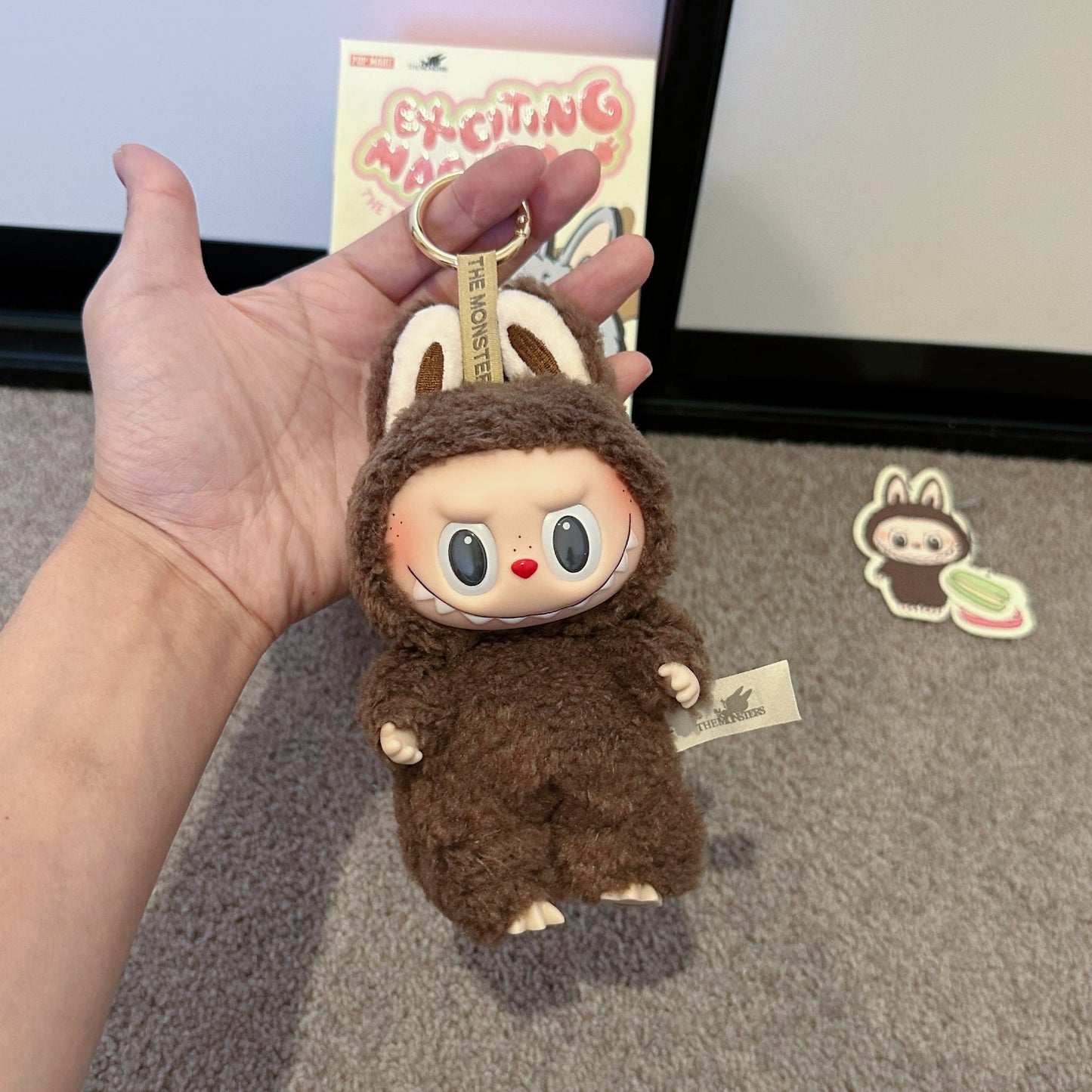 The Monsters Labubu Exciting Macaron Series SECRET Chestnut Cocoa