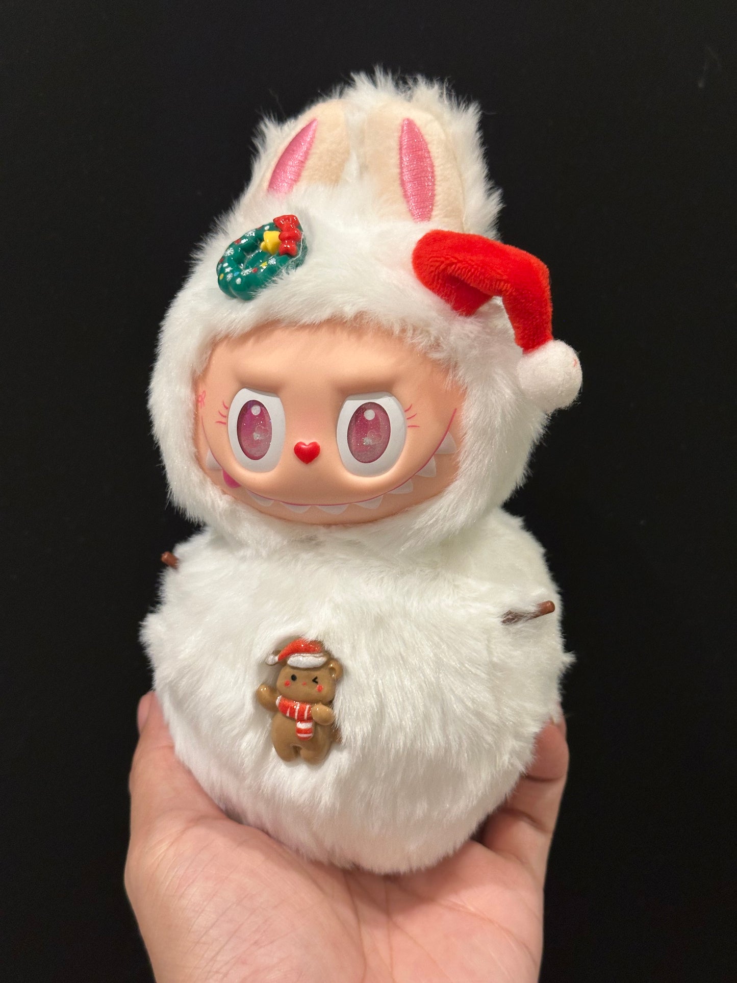 Custom The Monsters Xmas Snowball Plush Pendant