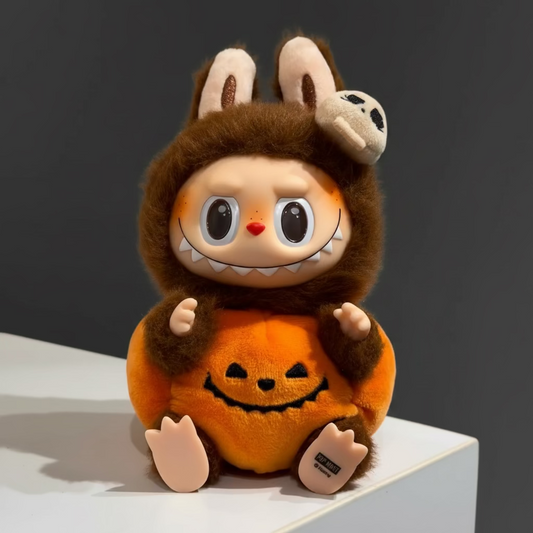 The Monsters Labubu Happy Halloween Pumpkin Vinyl Plush Pendant
