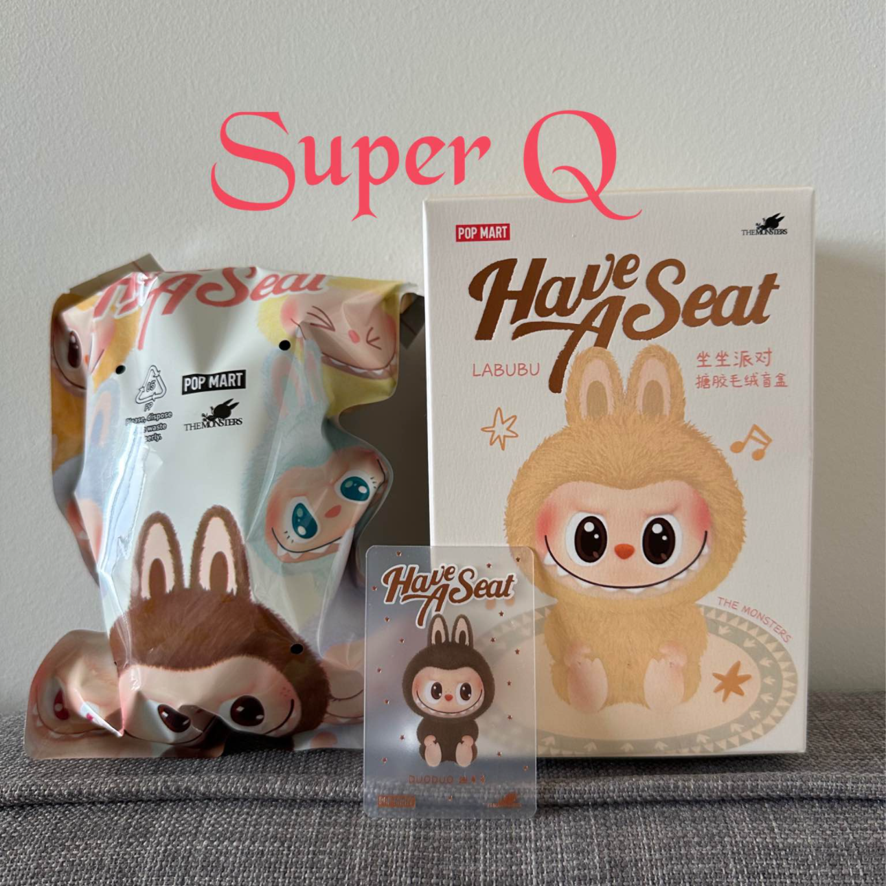 The Monsters Have a Seat Series SECRET DuoDuo Plush Pendant