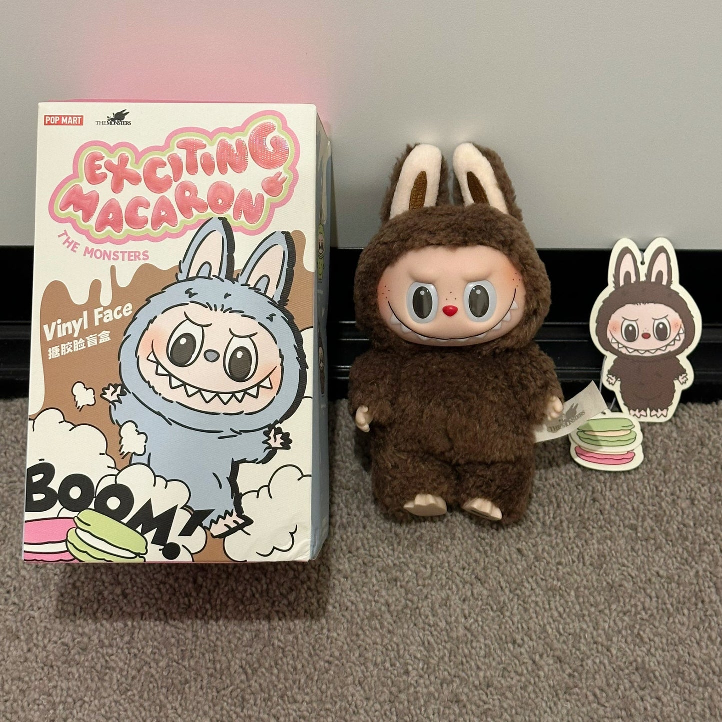 The Monsters Labubu Exciting Macaron Series SECRET Chestnut Cocoa