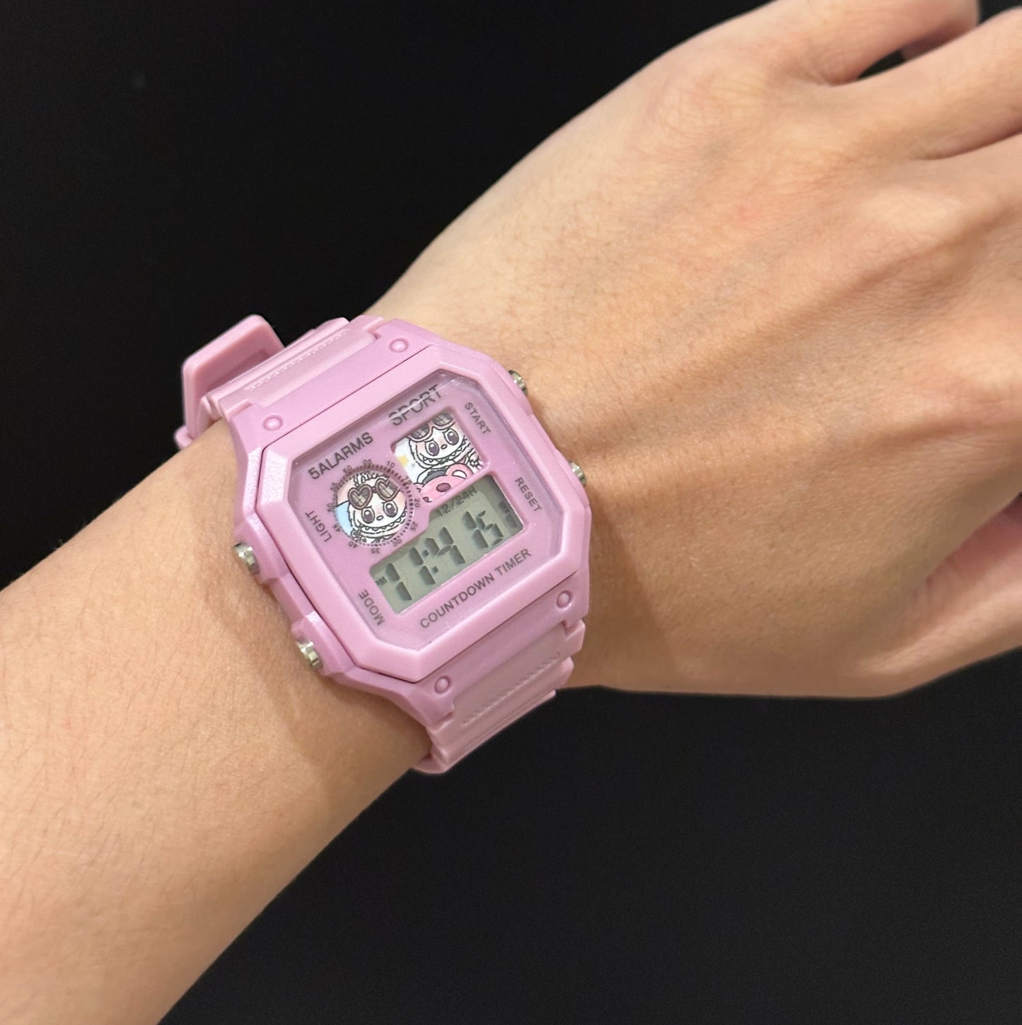 Monster Style Cute Digital Electronic Watch Water Resistant – LED Kids Wristwatch (Battery Included)