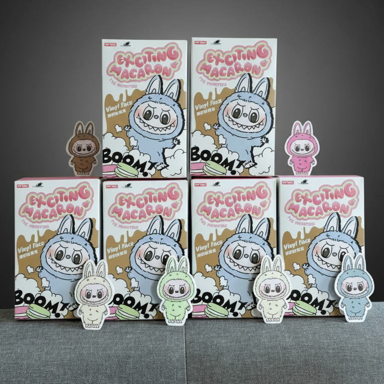 The Monsters Labubu Exciting Macaron Series Set (Opened)