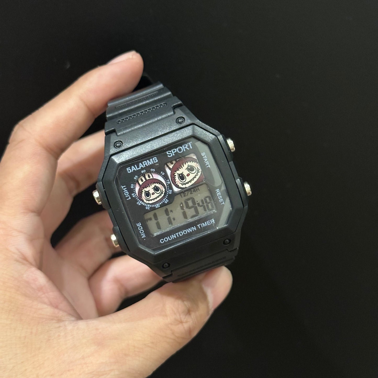 Monster Style Cute Digital Electronic Watch Water Resistant – LED Kids Wristwatch (Battery Included)