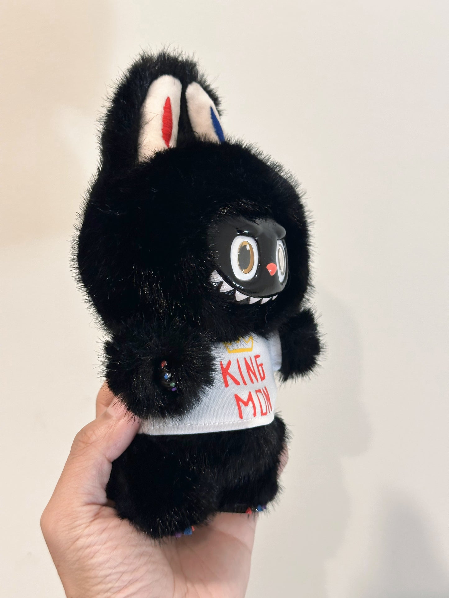 The Monsters Custom Black King Mon Labubu Plush Pendant