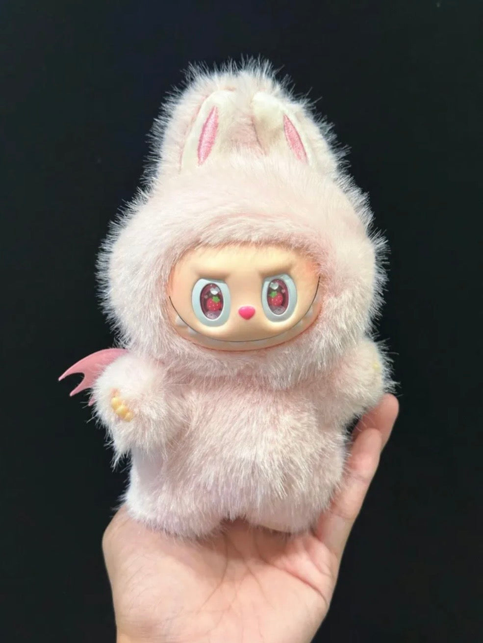 Custom The Monsters Labubu Pink Angel Bunny Plush