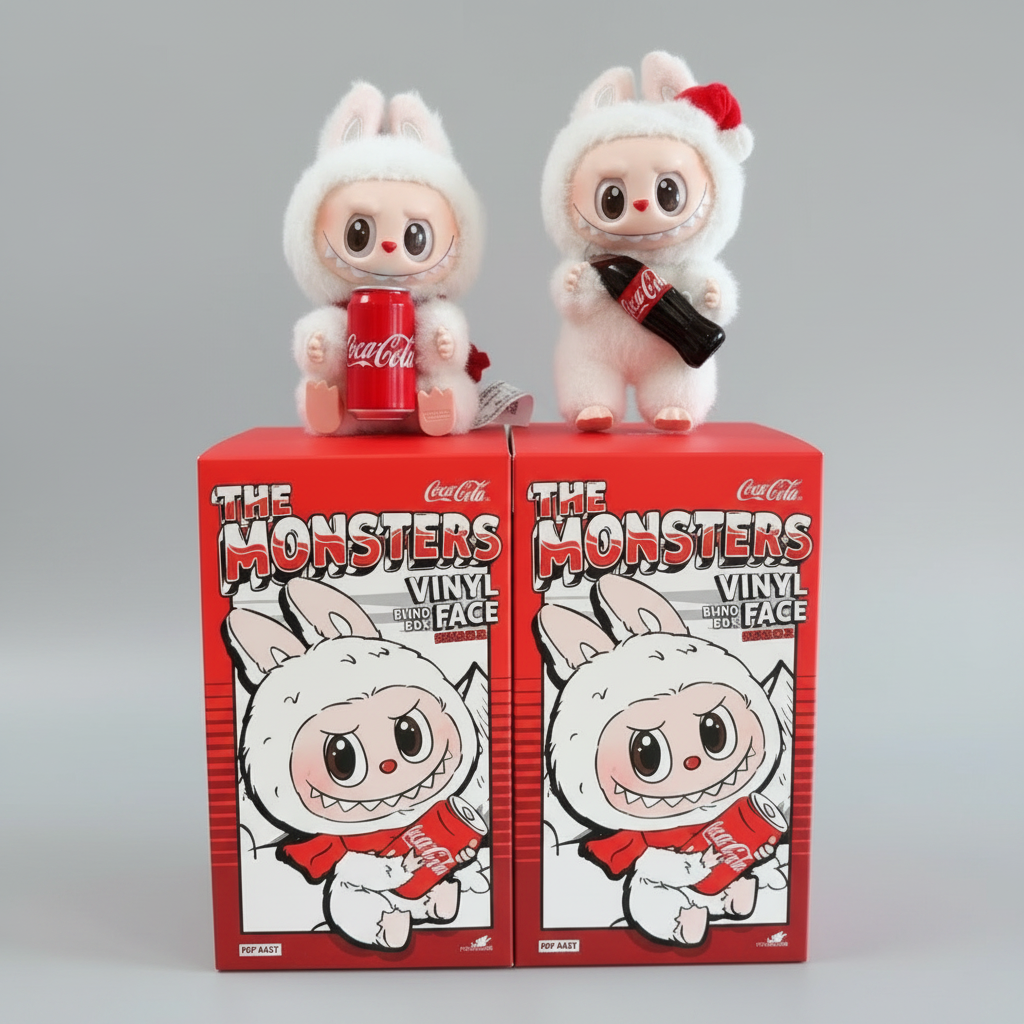THE MONSTERS COCA-COLA Series Vinyl Face Plush Pendant