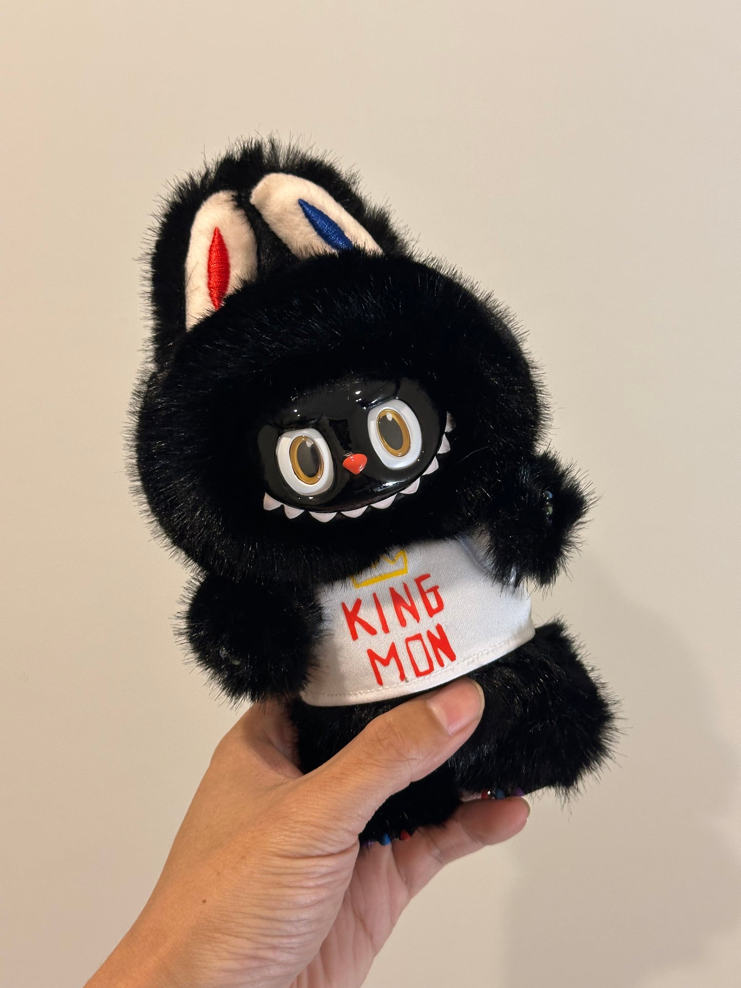 The Monsters Custom Black King Mon Labubu Plush Pendant