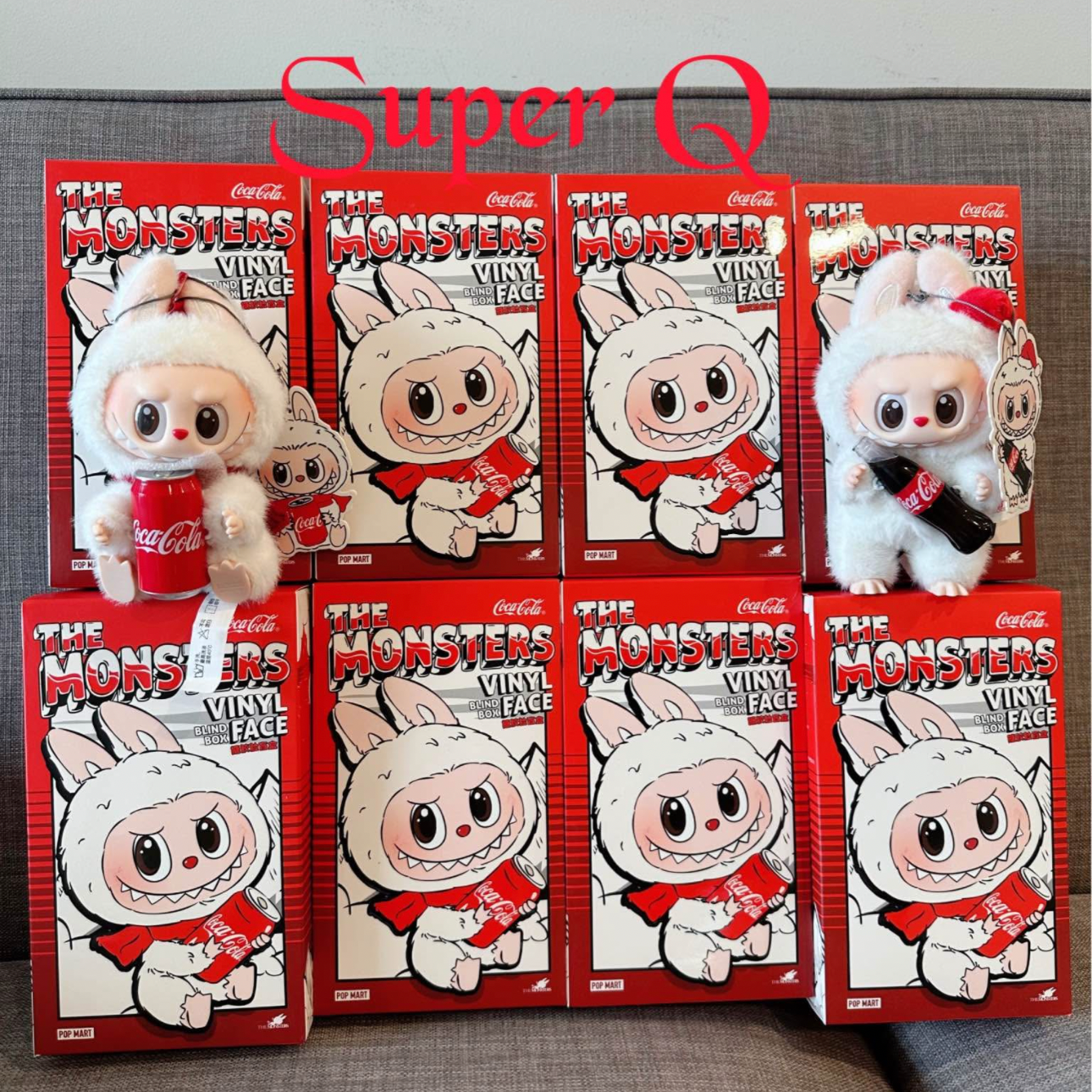THE MONSTERS COCA-COLA Series Vinyl Face Plush Pendant