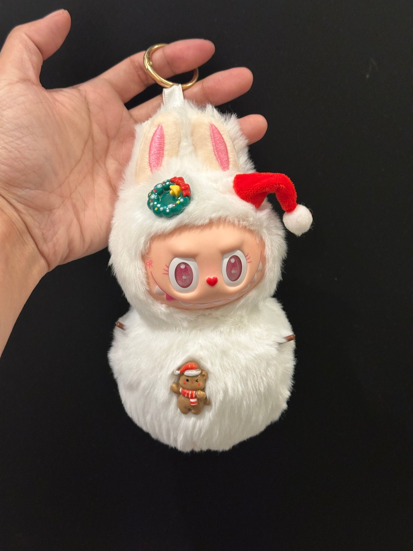 Custom The Monsters Xmas Snowball Plush Pendant
