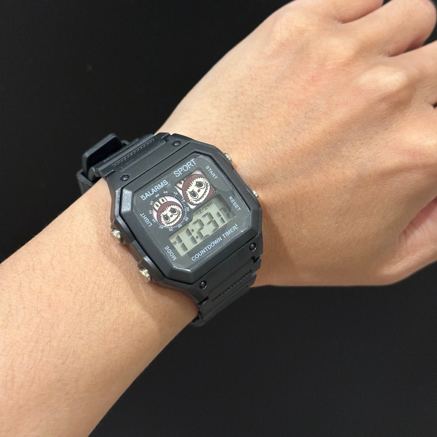 Monster Style Cute Digital Electronic Watch Water Resistant – LED Kids Wristwatch (Battery Included)