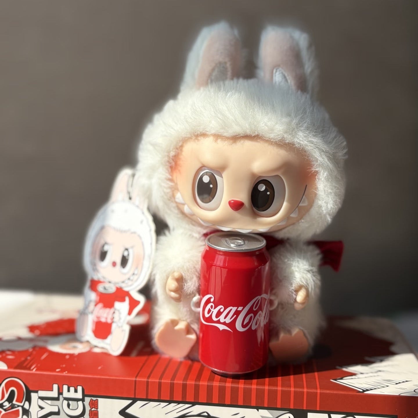 THE MONSTERS COCA-COLA Series Vinyl Face Plush Pendant