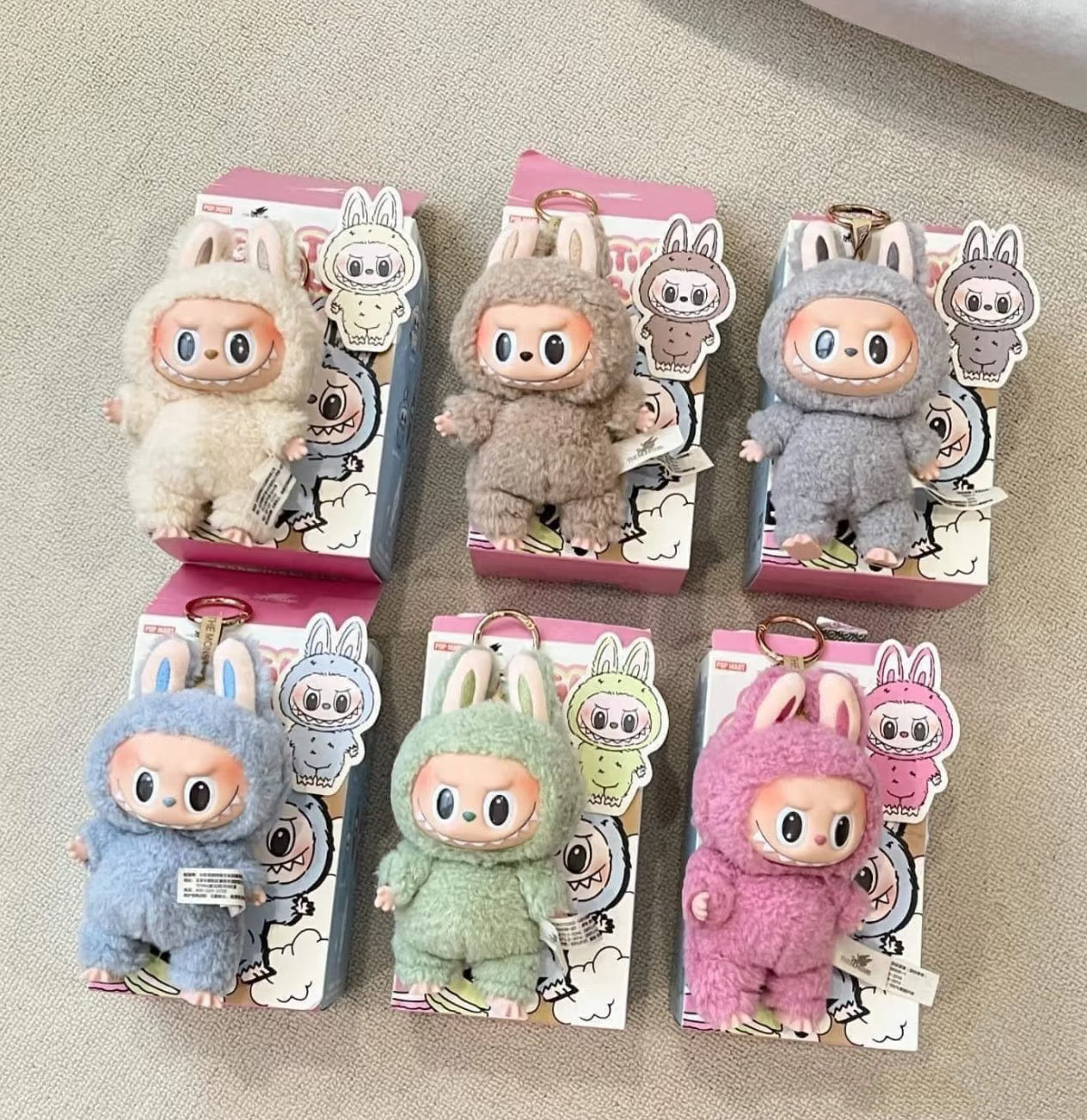 The Monsters Labubu Exciting Macaron Series Set (Opened)