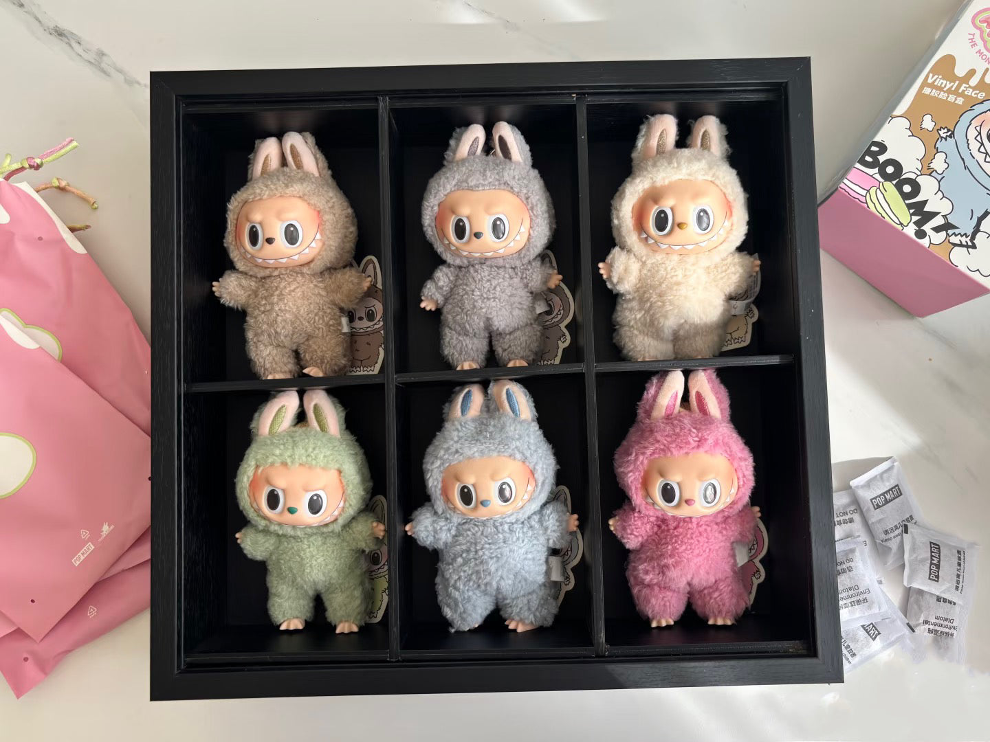 The Monsters Labubu Exciting Macaron Series Set (Opened)